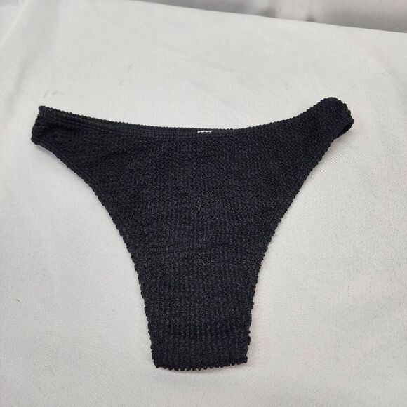 YIMISAN Women's Med Ribbed One Shoulder Top with Mid Waist Two Piece Bathing Sui - Picture 8 of 12